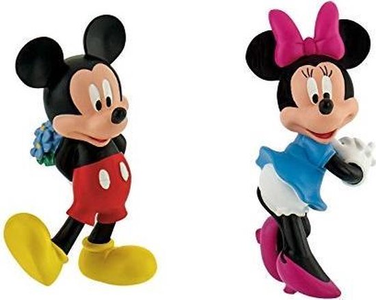 echo Schat links Mickey Mouse en Minnie Mouse verliefd / Valentijn - 6 cm | bol.com