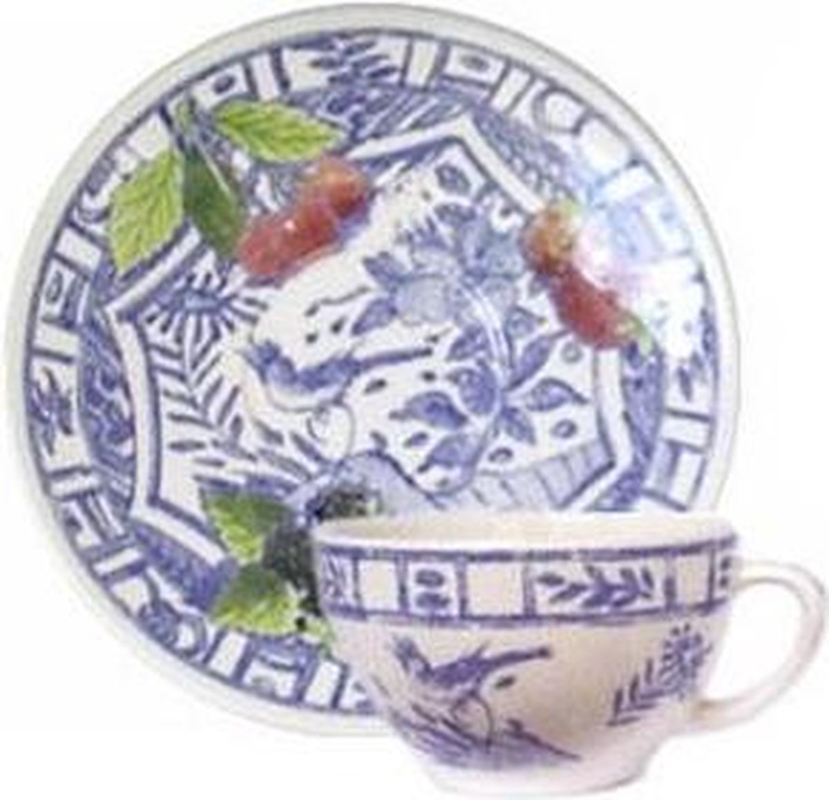 GIEN FRANCE - Oiseau Bleu Fruits - Tasse petit déjeuner 0.26l