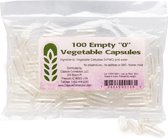 Lege capsules maat "0" vegetarisch, 100 stuks