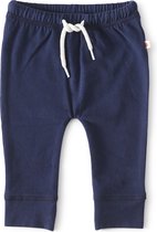 Little Label - baby broekje - navy - maat: 74 - bio-katoen