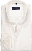 CASA MODA comfort fit overhemd - mouwlengte 72 cm - beige twill - Strijkvrij - Boordmaat: 47