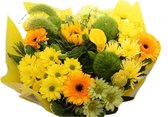 25 boeketten bloemen XL geel