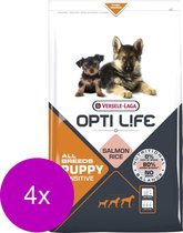 Opti Life Puppy Sensitive All Breeds - Hondenvoer - 4 x 1 kg