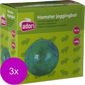 Adori Hamster Joggingbal Plastic M - Speelgoed - 3 x 18 cm
