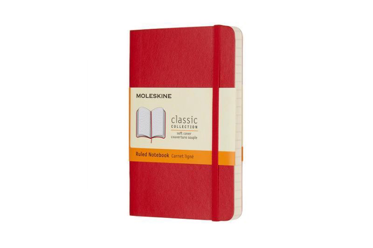 Moleskine Classic Notitieboek - Pocket - Softcover - Gelinieerd - Rood