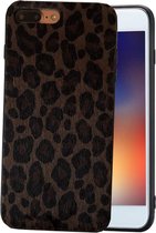 Tijger x Luipaard telefoonhoesje geschikt voor Apple iPhone 7 Plus / 8 Plus Hoesje Zwart