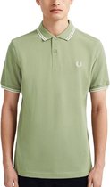 Fred Perry - Twin Tipped Shirt - Groene Polo - XL - Groen