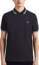 Fred Perry - Twin Tipped Shirt - Piqué Polo - S - Blauw