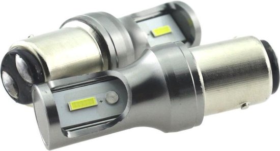 BAY15D - 1157 - LEDlamp set | 2x 2-SMD LED xenon wit 6000K | 12V DC
