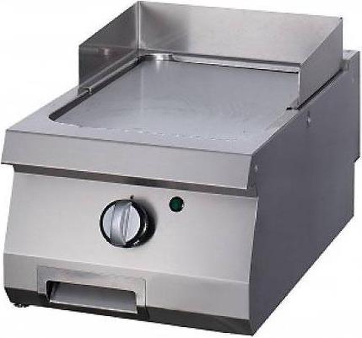 Heavy Duty Grillplaat - Glad Chroom - Enkel - 70 cm Diep - Gas