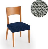 Stoelhoes Milos Grijs (2 stuks) voor eetkamerstoelen 40-50cm - Extreme Stretch stoelhoezen - Antistatisch: geen geknetter - Ademend Katoen: geen zweten