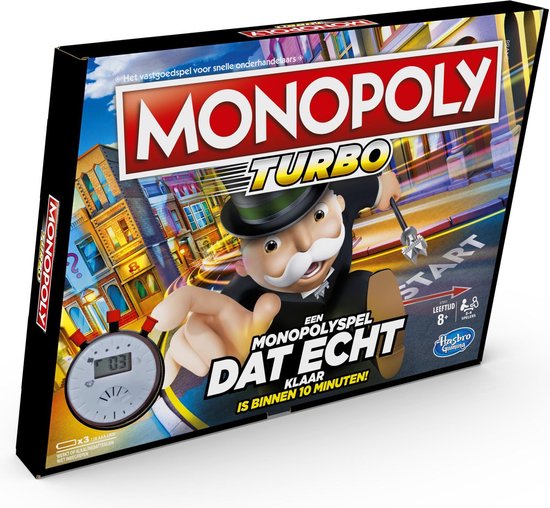 Thumbnail van een extra afbeelding van het spel Monopoly Turbo - Bordspel