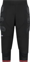 Gladiator Sports 3/4 Beschermbroek - Keepersbroek met Bescherming - Sportbroek - Compressiebroek - Zwart - S