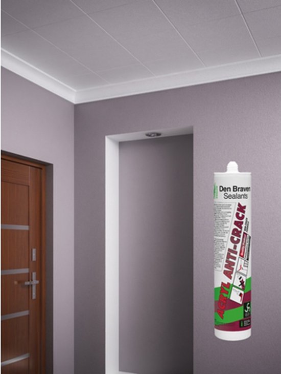Zwaluw Acryl Anti-Crack acrylaatkit wit - 310 ml.