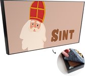 Akoestische Panelen - Geluidsisolatie - Akoestisch Wandpaneel - Wanddecoratie - Schilderij - 80x40 cm - Sint - Chocolade - Sinterklaas - Kinderen - Jongens - Meisjes - Kind - Geluidsdemper - Isolatie platen - Studio Schuim