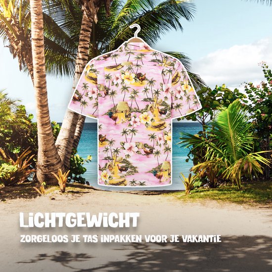 Hawaii Blouse Mannen - Shirt - Hemd - 100% Katoen - Overhemd Heren Korte Mouw - Made in Hawaii "Eiland Avonturen" Maat M