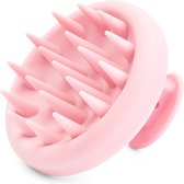CLIQGLOW - Premium Siliconen Haarborstel - Shampoo Brush - Scalp Massager - Flaky Brush - Massage - Hair Brush - Haarverzorging - Head Massager - Anti Roos - Haargroei - No Dandruff - Gezonde Hoofdhuid - Scrub - Pink