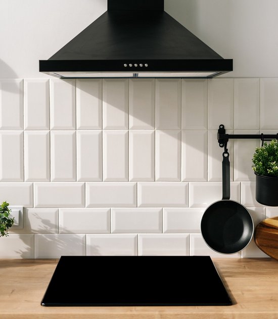 Protecteur Induction - Zwart Mat - 80,2x52,2 cm - Protecteur Induction - Plaque de Couverture Induction - Tapis Induction - Antidérapant - Décoration de Cuisine - Accessoires de vêtements pour bébé de Cuisine
