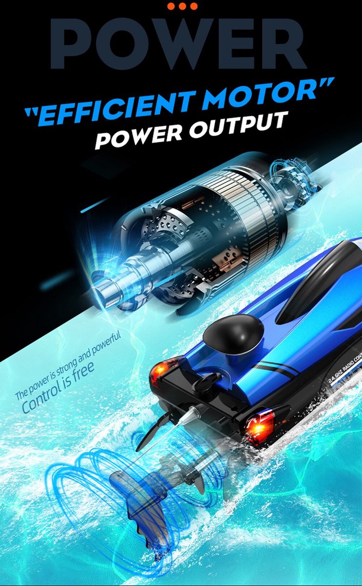 Carson RC police boat 2.4G 100% RTR - buy at