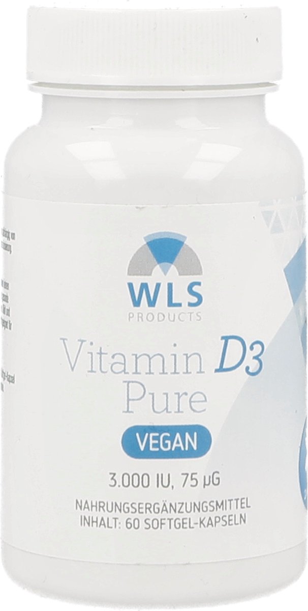 Goedkoopste WLS Vegan Vitamine D3 softgel-capsules 60 st