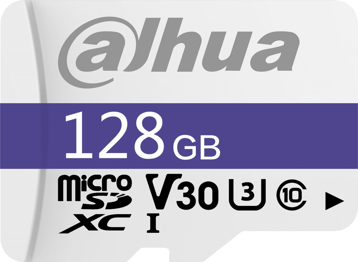 Dahua 128GB C100 microSD - Geheugenkaart - Micro SD - SDXC - V30 - 95 MB/s