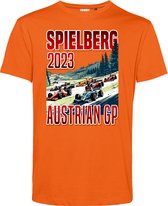 T-shirt voiture GP Autriche Spielberg 2023 | Fan de Formule 1 | Max Verstappen / supporter de Red Bull racing | Orange | taille M