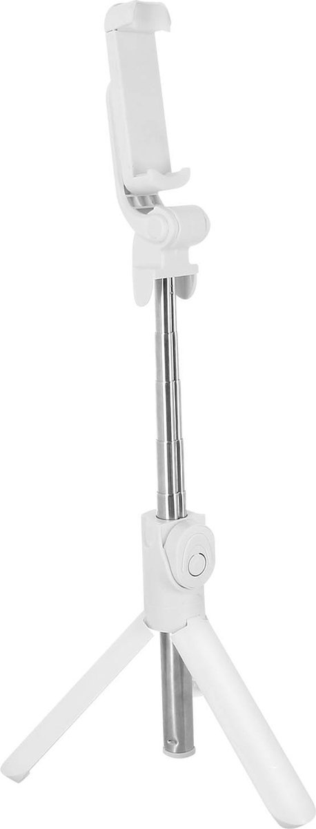 Selfie Stick/ Statief Bluetooth Afstandsbediening Uitschuifbare Arm 68cm - Wit