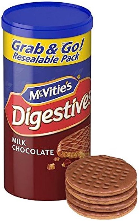 McVities Digestives Milk Chocolate Tube 12x 200gr