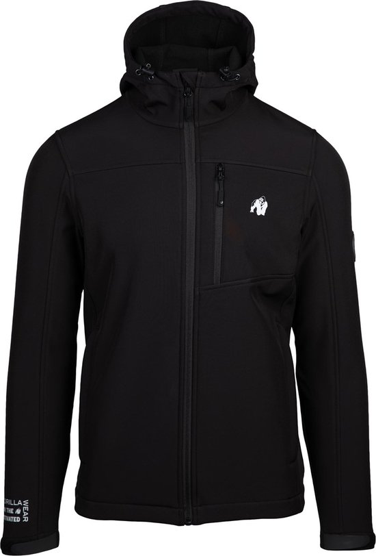 Gorilla Wear Foster Softshell Jas - Zwart - S