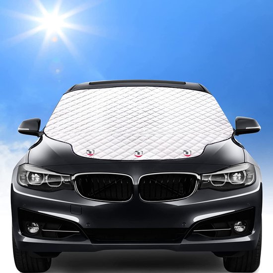 Couverture de pare- Protection solaire de voiture pare-soleil, fixation  magnétique de | bol