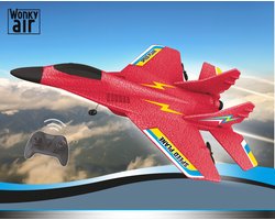 foto van Wonky Monkey - Air - RC Speed Plane - Radiografisch - Bestuurbaar Vliegtuig - 100 Meter - Rood