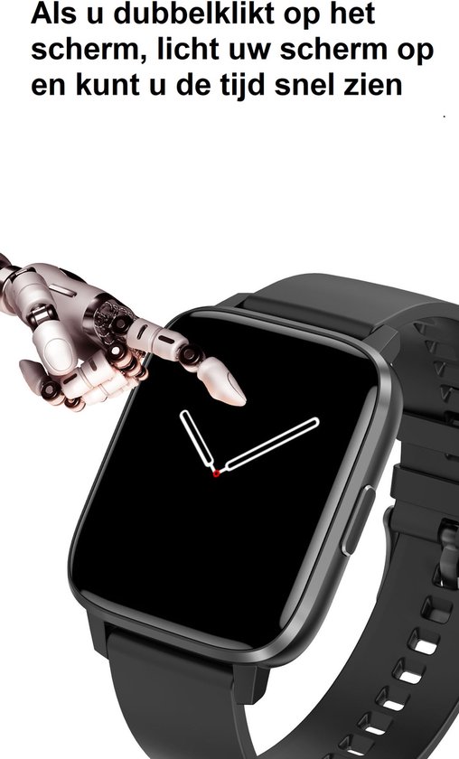Belesy® DEX – Smartwatch Dames – Smartwatch Heren – Horloge – 1.9"  Touchscreen –... | bol.com