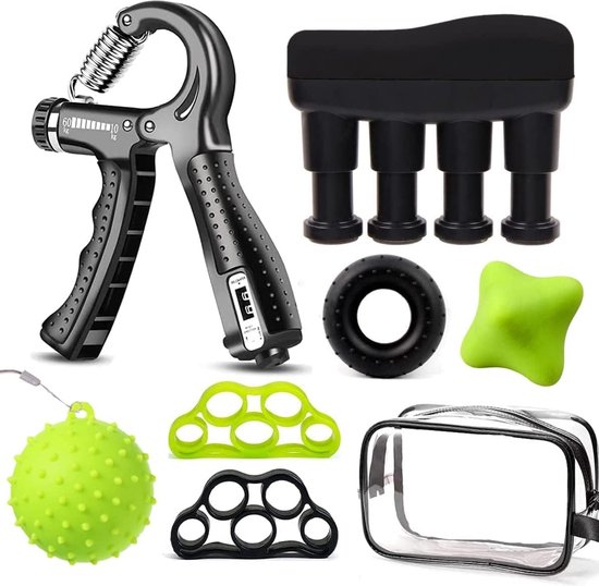 2 stuks handtrainer, onderarmtrainer, 5 60 kg, verstelbaar