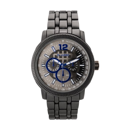 Di Lusso Montre Danilo Gunmetal Zwart Mouvement japonais bol