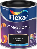 Flexa creations lakzijdeglans - Zijdeglans Late Night Black - 750ml
