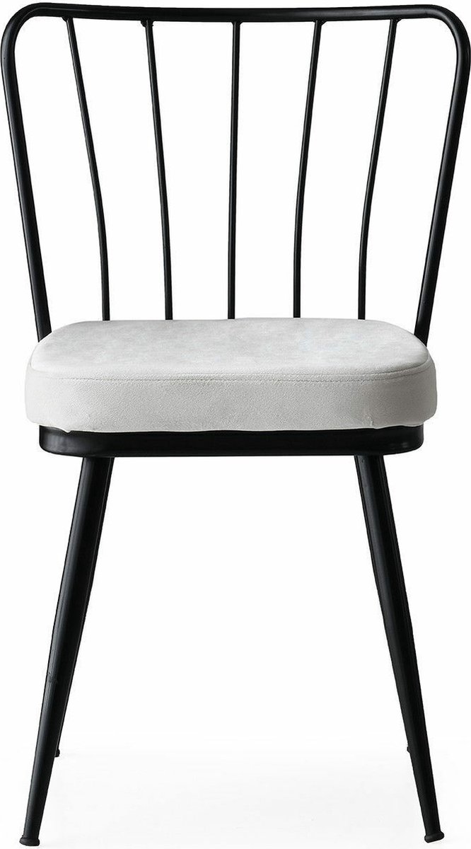 Skye Decor , Stoelenset (4 stuks), Yıldız - 940 V4, Metaal, Zwart, 43 x 42 x 82 cm