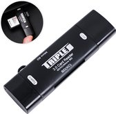 Triple J® SD Kaart Lezer - Card Reader - USB C - USB A - Zwart