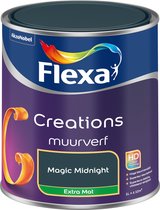 Flexa Creations - Muurverf - Extra Mat - Magic Midnight - 1l
