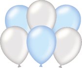 Party balloons - Metallic silver - light blue