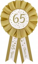 Party Rosettes gold/white - 65
