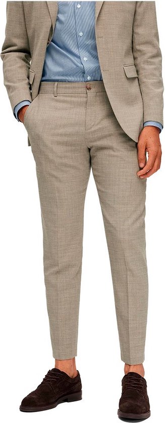 Pantalon habillé coupe slim Oasis SELECTED - Homme - Sable - 46