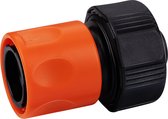 BLACK+DECKER Tuinslang Snelkoppeling - 5/8'-3/4' - ⌀16-19 mm - Kunststof - Zwart/ Oranje