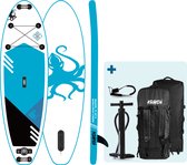 KRAKEN Dubbellaags SUP 8’0 Snapper | Premium Double Layer Fusion Supboard | Complete Set - 244x71x13 CM - Stand Up Paddle Board - PREMIUM Kwaliteit - Extra Stabiel - Dubbellaags - 244 CM - TOT 40 KG