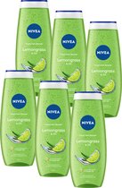 NIVEA Lemongrass & Oil Douchegel - 6 x 500ml - Voordeelverpakking