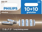 Pile alcaline Philips AAA 10+10 Entry