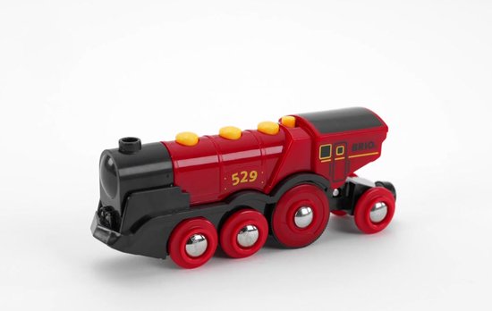 BRIO Locomotive rouge puissante à piles