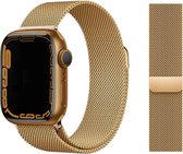 Milanese Band voor Apple Watch (42/44/45/49mm) - Size M/L (255mm) - Goud