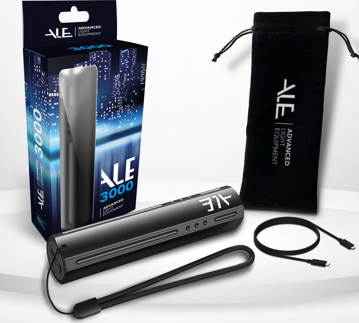 Bol.com ALE zaklamp – zaklamp led oplaadbaar – 1200 lumen – USB-C – IPX6 – met ingebouwde accu & opbergzakje - noodverlichting aanbieding