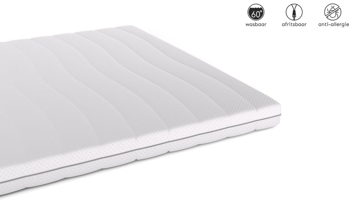 Toros Bedden Topdek - Matras - Topper Comfort Hr Exclusief Luxe XL 180x200 7 cm