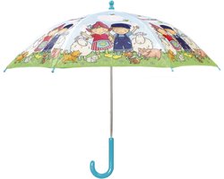 Fien en Teun paraplu, doorsnede 66 cm kinderparaplu - boerderij thema - Bambolino Toys